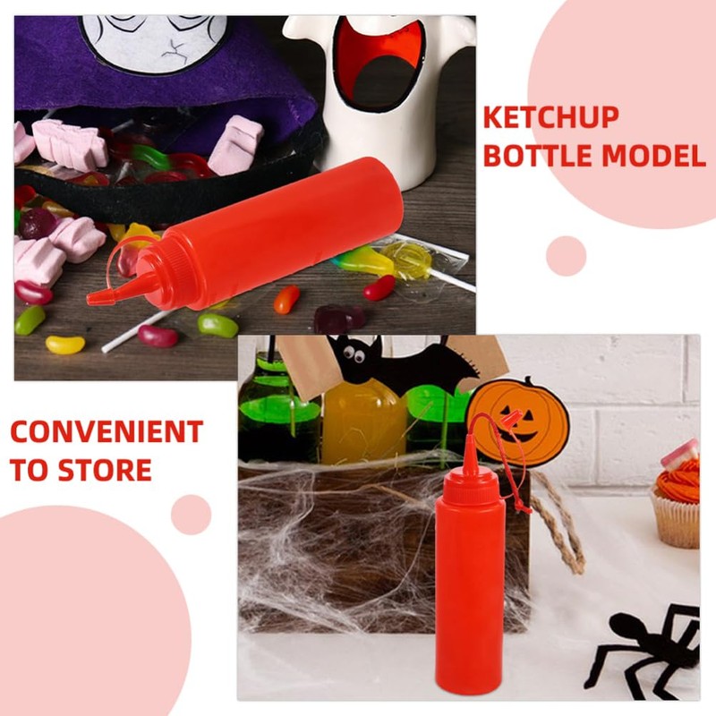 STOBOK Fake Ketchup Bottle, Realistic Prank Dispenser for Surprise Parties,