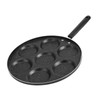 Hyuduo Aebleskiver Pan with 7 Holes, Non Stick Fried Eggs