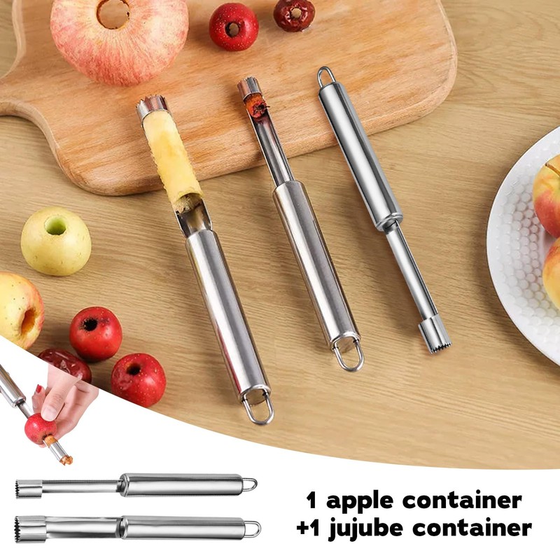 2 pieces apple corer apple cutter stainless steel apple core