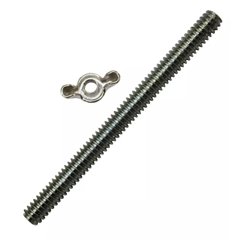Unbranded 3" x 1/4-20 Air Cleaner Stud And Wing Nut