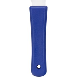 SPARTA Steel Handheld Scraper Kitchen Scraper Tool with Food-Safe Plastic Handle for Griddles, Pans, Pots, and Cutting Boards in Commercial Settings, Stainless Steel, 3 Inches, Blue