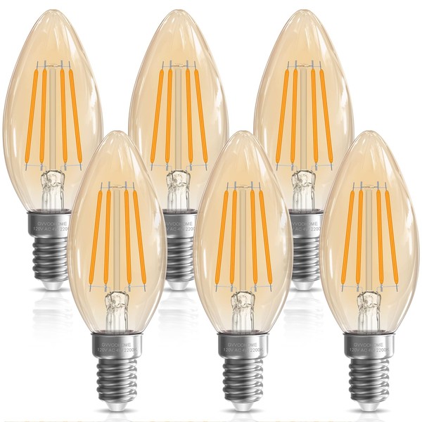 GvvooHome GvvooHome 40 watt Candelabra Light Bulbs, Chandelier Light Bulbs