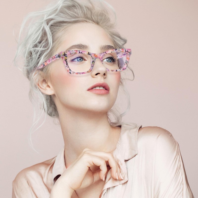 SIGVAN 6 Pack Oprah Style Reading Glasses Blue Light Blocking