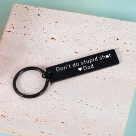 My Olders Placed Recently by Me-Don't Do Stupid Keychains Stocking Stuffers for Teens Boys Girls Funny Key Chain from Dad White Elephant Gift for Her Him Santa Swap Gift Valentines Birthday Gift