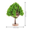 NUOBESTY 2pcs Mini Model Trees Train Scenery Miniature Trees Fake