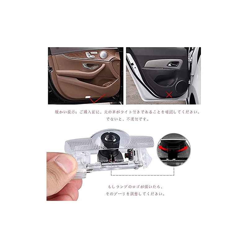 Car Courtesy Lamp Alfa Romeo Logo High Brightness LED Chip