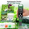 GIDIGI Hydroponic Nutrient Tester pH Meter, Digital TDS PPM Meter