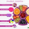 12 Pack Divided Serving Tray 12 Inch 7 Section Veggie