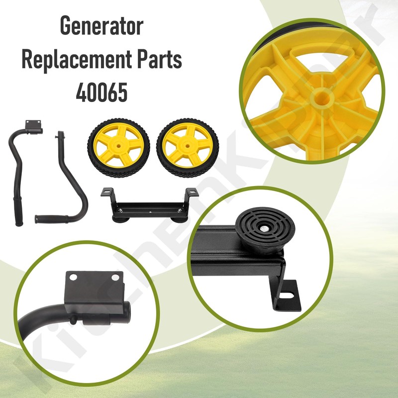 40065 Generator Wheel Kit for Champion 2800-4750-Watt Generators with Folding