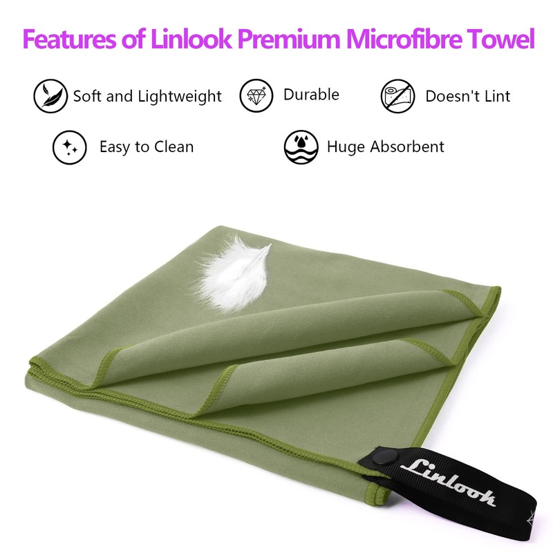 Microfibre Towel Set (160 x 80 cm Large Bath Towel