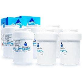 6-Pack Replacement for General Electric PSC25NSTBSS Refrigerator Water Filter - Compatible with General Electric MWF, MWFP Fridge Water Filter Cartridge