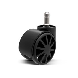 DRIFT WHEELS TYPE A - Ersatzräder für Bürostuhl, 5 Stück, Nylonmaterial, 60 mm Durchmesser, geräuschlos drehbar, universeller Ersatz, schwarze Farbe