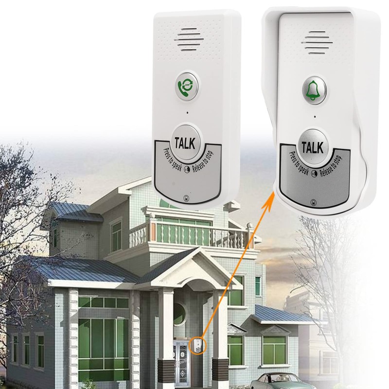 Wireless Intercom, 1000 m Wireless 2-Way Intercom, IP54, Waterproof Electronic