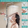 MIAOHUI High Pressure Rain Shower Head with 7 Settings Handheld