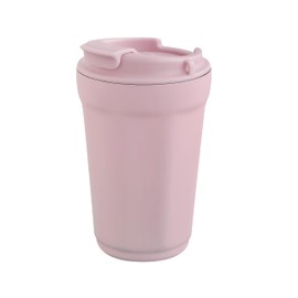 Merpel Vacuum Double Layer Thermal Insulated Tumbler, 11.8 fl oz (350 ml), Smoky Pink, 770-708