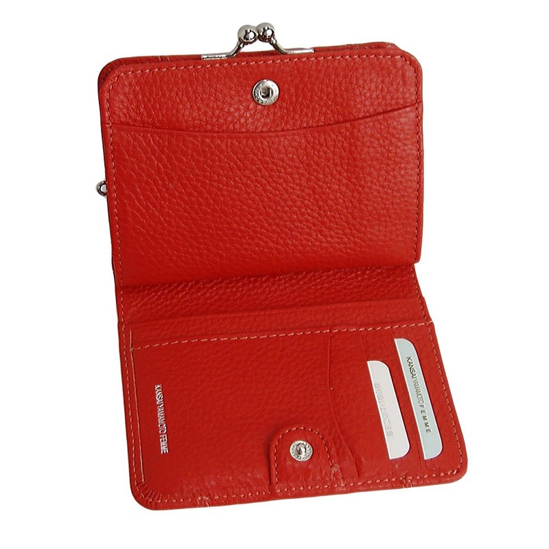Yamamoto mj4505 Bi-Fold Wallet, Yamamoto Kansai, Coin Purse Included, Soft