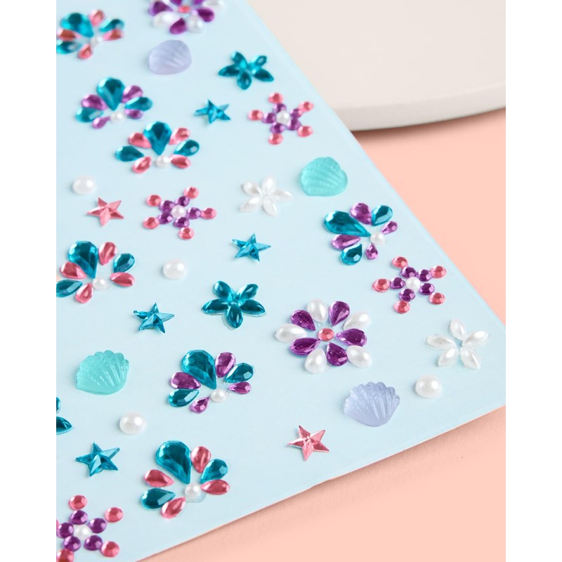 xo, Fetti Kids Face Gems, Mermaid Pink + Blue -