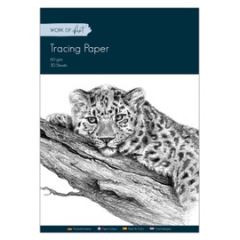 A4 Tracing Paper Pad – 30 Sheets of 60gsm Artist Tracing Paper for Drawing, Sketching, Calligraphy & Printing – Transparent Overlay Papers for Art & Design