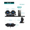 Meltec CFT-01 Car Fan, Twin Car Fan, DC 12 V,
