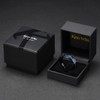 King Will Mens 8mm Black Tungsten Carbide Wedding Ring Blue