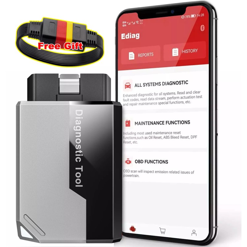 KINGBOLEN 2025 Kingbolen Ediag Elite OBD2 Car Diagnostic Tool Bluetooth