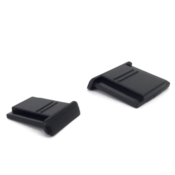 2 x Camera Hot Shoe Covers. Universal Black Flash Socket