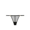 Victoria's Secret Very Sexy Fishnet Adjustable V-String Panty Black New