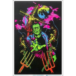 Frankenstein Monster - Blacklight Poster - Laminated - 23.5" x 35.5"