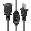 VSEER 2 Prong Polarized Plug Extension Cord with On Off