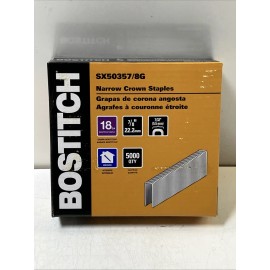 Bostitch SX50357/8G Narrow Crown Staples Box of 5000