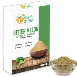 Herbs Botanica Bitter Melon Powder – 100% Organic Karela Powder (Momordica Charantia), Non-GMO, Gluten-Free – Perfect for Smoothies, Cooking, and Healthy Lifestyles – 2 oz