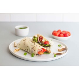 Norigami Egg Wraps with Soy Protein – Flax Seeds. High Protein, Low Carb, Vegetarian. Thin Healthy Wraps -Certified Kosher, Non-GMO, Gluten Free -NOW Featuring 10 Wraps in a bag. (1 Pack)