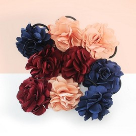 Elegant Sequin Flower Corsage Wedding Headband Ornament Navy