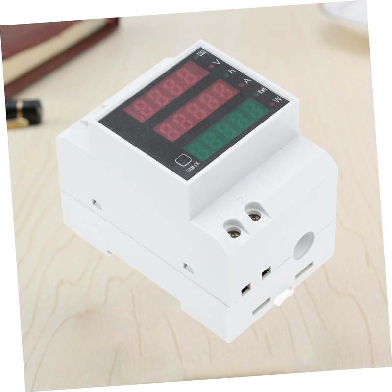 Operitacx Rail Volt Amp Power Meter 80-100a Digital Wattmeter Voltmeter