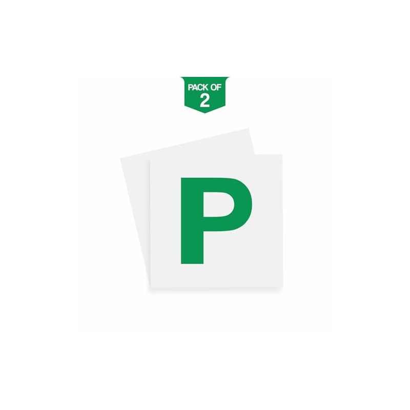 Magnetic P Plates Extra Strong Magnetic Car Sticky Learner Plate