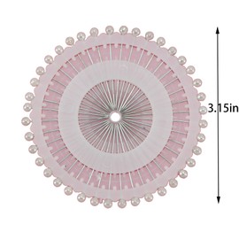 Woloyoyer Pearl Head Pin, 480PCS Round Pearl Head Straight Pin, Black and White Colored Pearl Head Pin, Used for Handmade Crafts and DIY Sewing Engineering Decoration (White)