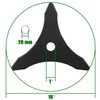 Eapele Brush Cutter Blade Weed Wacker Replacement Blade, Carbide Steel