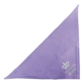 Schecker Lilac 65 cm Embroidered Dog Bandana with Text Princess + Crown + Dog Name - Bandana High Quality Embroidered