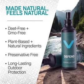 Volt Insect Defender – DEET-Free Plant-Based Outdoor Spray, Aluminum Bottle, Family-Friendly, Natural Essential Oils, 5 Oz (150ml)
