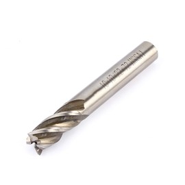 Tbest Milling Cutter 12 mm, End Mill 10 mm, End Mill Metal 10 mm Carbide End Mill, 10 mm End Mill, End Mill 4 mm, 12 mm, HSS, Cylinder Shank, 4 Flutes, Drill