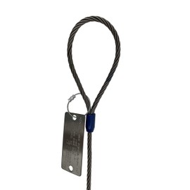 Kennedy Wire Rope & Sling Company 1/4inches x 4' Single Leg Wire Rope Sling w/Standard Eye Each End (Various Sizes in Listing)