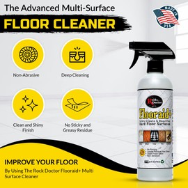Rock Doctor Multi-Surface Floor Cleaner, Multipurpose for Hard Floor Surfaces, Cleans Ceramic Tile, Stone, Laminate, Granite and Stone Cleaner, 24 oz. Pack of 2