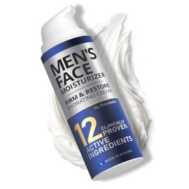 Mens Face Moisturizer Cream - Anti-Aging Face  Neck Serum for Men - Firming  Lifting Anti-Wrinkle Facial Day  Night Skin Care Complex with Hyaluronic 