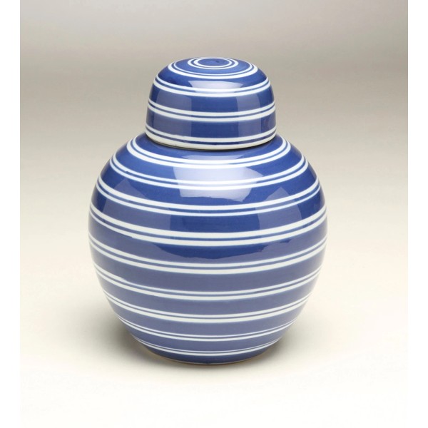 AA Importing 59956 Blue & White Ginger Jar