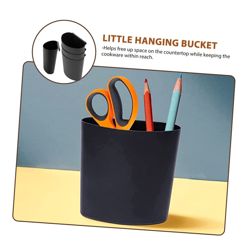 STOBOK Pack of 4 Storage Baskets, Plastic Containers, Hanging Wall