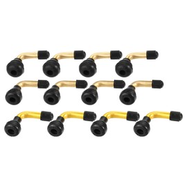 A ABSOPRO 12 Pcs Universal PVR50 PVR60 PVR70 Tyre Valve - Gold