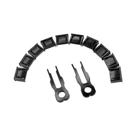 GINTOOYUN USB Port Lock Removable USB -A Port Blocker with 2 Key and 10 USB Lock for PC,Laptop & Protect Information Security,Dust &Moisture Resistant Shield (Black)