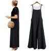 IMAYONDIA Women's Jumpsuits Casual Long Rompers Wide Leg Baggy Bibs