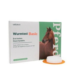 vetevo Basic Horse Worm Test, Reliable Horse Worm Test for Roundworms, Strongylides, Dwarf Threadworms, Liver Fluke, Gastric Worms, Result in 12 Hours