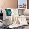 Hanrunsi Cushion Covers White 50x50 cm Decorative Elegant Velvet Sofa
